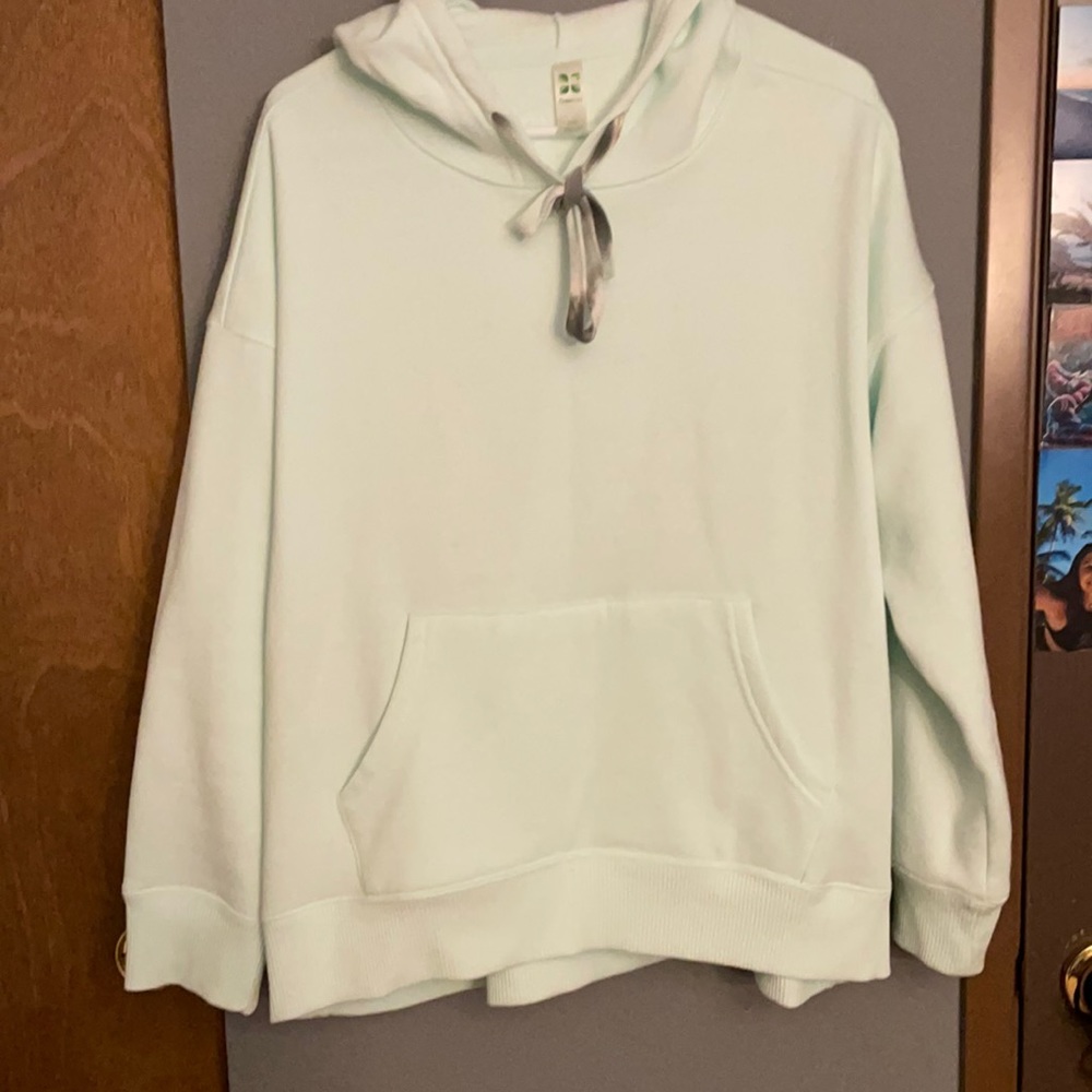 Baby green colored hoodie